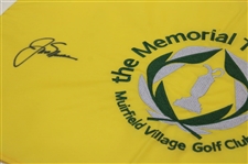 Jack Nicklaus Signed Memorial Tournament at Muirfield Village Embroidered Flag JSA ALOA