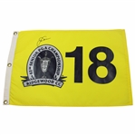 Jack Nicklaus Signed 2011 Senior PGA Championship at Ridgewood Embroidered Flag JSA ALOA