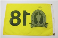 Jack Nicklaus Signed 2011 Senior PGA Championship at Ridgewood Embroidered Flag JSA ALOA