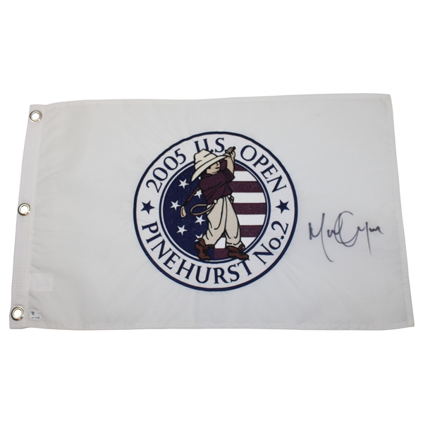 Michael Campbell Signed 2005 US Open at Pinehurst Embroidered Flag JSA ALOA