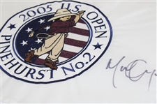 Michael Campbell Signed 2005 US Open at Pinehurst Embroidered Flag JSA ALOA