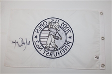 Michael Campbell Signed 2005 US Open at Pinehurst Embroidered Flag JSA ALOA
