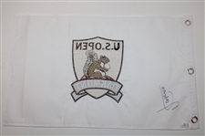 Angel Cabrera Signed 2007 US Open at Oakmont Embroidered Flag JSA ALOA