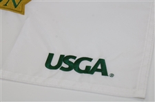 Justin Rose Signed 2013 US Open at Merion Embroidered Flag JSA ALOA