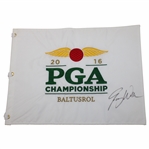 Jimmy Walker Signed 2016 PGA Championship at Baltusrol Embroidered Flag JSA ALOA