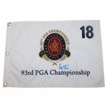 Keegan Bradley Signed 2011 PGA Championship at Atlanta Athletic Club Embroidered Flag JSA ALOA
