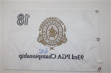 Keegan Bradley Signed 2011 PGA Championship at Atlanta Athletic Club Embroidered Flag JSA ALOA