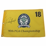 Padraig Harrington Signed 2008 PGA Championship at Oakland Hills Flag JSA ALOA