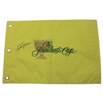 Jack Nicklaus Signed Undated The Presidents Cup Embroidered Flag JSA ALOA