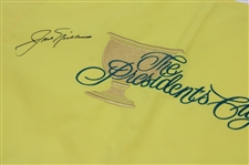 Jack Nicklaus Signed Undated The Presidents Cup Embroidered Flag JSA ALOA