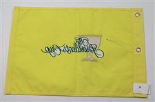 Jack Nicklaus Signed Undated The Presidents Cup Embroidered Flag JSA ALOA