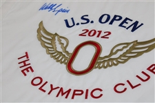 Webb Simpson Signed 2012 US Open at The Olympic Club Embroidered Flag JSA ALOA