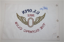Webb Simpson Signed 2012 US Open at The Olympic Club Embroidered Flag JSA ALOA