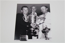 Two (2) Jack Burke Signed PGA Championship Trophy Presentation Photos JSA ALOA
