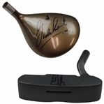 Ernie Els & Graham Marsh Signed Clubheads - Putter & Driver JSA ALOA