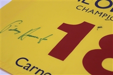 Padraig Harrington Signed 2007 Open Championship at Carnoustie Flag JSA ALOA