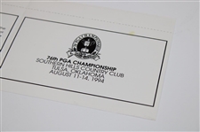 1994 PGA Championship At Southern Hills Official Scorecard