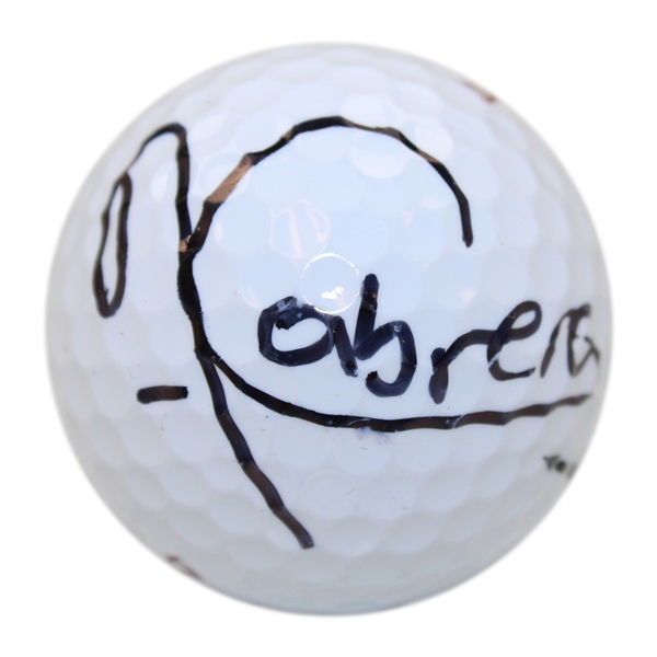Angel Cabrera Signed Titleist Masters Logo Golf Ball JSA ALOA