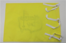 Tiger Woods & Scottie Scheffler Signed Replica Undated Masters Flag JSA ALOA