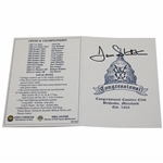 Dave Stockton Signed Congressional Country Club Scorecard JSA ALOA