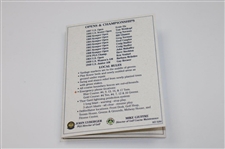 Dave Stockton Signed Congressional Country Club Scorecard JSA ALOA