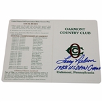 Larry Nelson Signed Oakmont CC Scorecard w/1983 US Open Champ JSA ALOA