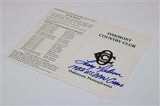 Larry Nelson Signed Oakmont CC Scorecard w/'1983 US Open Champ' JSA ALOA