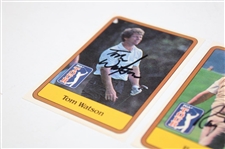 Ray Floyd & Tom Watson Signed 1981 Donruss PGA Tour Golf Rookie Cards JSA ALOA