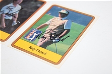 Ray Floyd & Tom Watson Signed 1981 Donruss PGA Tour Golf Rookie Cards JSA ALOA