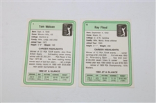 Ray Floyd & Tom Watson Signed 1981 Donruss PGA Tour Golf Rookie Cards JSA ALOA