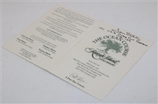 Dave Stockton Signed Ryder Cup at Kiawah Island Ocean Course Scorecard JSA ALOA