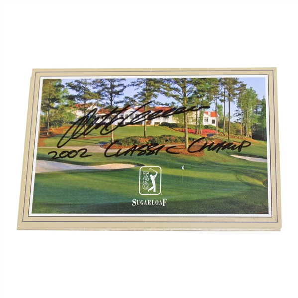 Retief Goosen Signed Sugarleaf Scorecard JSA ALOA