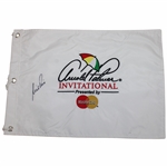 Nick Price Signed Arnold Palmer Invitational White Embroidered Flag JSA ALOA
