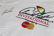 Nick Price Signed Arnold Palmer Invitational White Embroidered Flag JSA ALOA