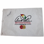 Billy Horschel Signed Arnold Palmer Invitational White Embroidered Flag JSA ALOA