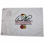 Shane Lowry Signed Arnold Palmer Invitational White Embroidered Flag JSA ALOA