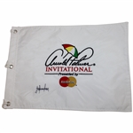 Trevor Immelman Signed Arnold Palmer Invitational White Embroidered Flag JSA ALOA