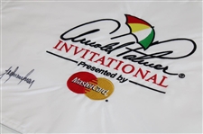 Trevor Immelman Signed Arnold Palmer Invitational White Embroidered Flag JSA ALOA