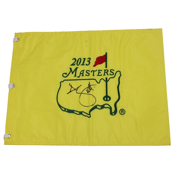 Adam Scott Signed 2013 Masters Tournament Embroidered Flag JSA ALOA