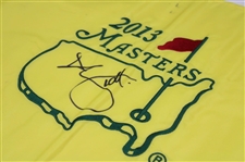 Adam Scott Signed 2013 Masters Tournament Embroidered Flag JSA ALOA