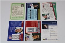Hale Irwin's Personal Signed 3x5 Card with Six (6) Golf Trading Cards JSA ALOA