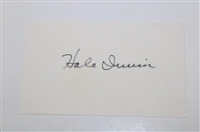 Hale Irwin's Personal Signed 3x5 Card with Six (6) Golf Trading Cards JSA ALOA