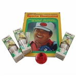 Lee Trevino Signed 1971 SI, 1968 US Open Press Badge & 3 Sleeves Lee Trevino Faultless Golf Balls JSA ALOA