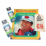 Lee Trevino Signed 1971 SI Magazine & 1968 US Open Ticket w/(2) Sleeves Trevino Signature Golf Balls JSA ALOA