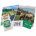 Jack Nicklaus US Open Lot incl. 1962 Course Guide from 1st Win & Signed Cut JSA ALOA