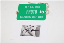 Jack Nicklaus US Open Lot incl. 1962 Course Guide from 1st Win & Signed Cut JSA ALOA