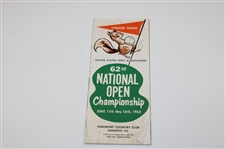 Jack Nicklaus US Open Lot incl. 1962 Course Guide from 1st Win & Signed Cut JSA ALOA