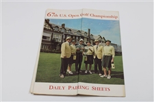 Jack Nicklaus US Open Lot incl. 1962 Course Guide from 1st Win & Signed Cut JSA ALOA