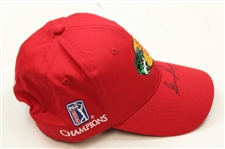 Gary Player Signed Red Champions Tour Bass Pro Shops Hat JSA ALOA