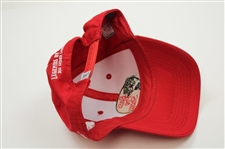 Gary Player Signed Red Champions Tour Bass Pro Shops Hat JSA ALOA